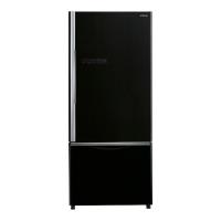 Холодильник 180х68 см Hitachi Bottom Freezer R-B502PU6 GBК черное стекло - 1 фото