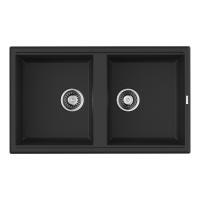 Мойка 86 см Omoikiri Tedori 86-2-BL черный - 1 фото
