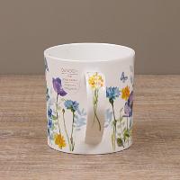Кружка 350 мл Dunoon Orkney Floral Shimmer голубая - 7 фото