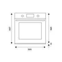 Электрический духовой шкаф 59,5 см Bertazzoni Modern F6011MODPTN черный - 2 фото