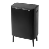 Мусорный бак 60 л Brabantia Bo Touch Bin Hi черный - 2 фото