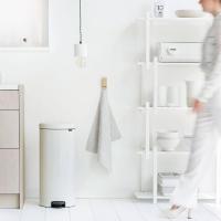 Мусорный бак с педалью 30 л Brabantia NewIcon белый - 9 фото