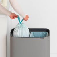 Мусорный бак 2x30 л Brabantia Bo Touch Bin серый - 8 фото