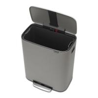 Мусорный бак 60 л Brabantia Bo Pedal Bin серый - 5 фото