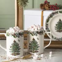 Кружка 350 мл Spode Christmas Tree белая - 5 фото