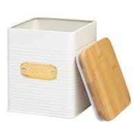 Банка для соли 1,7 л Smart Solutions Irmel белая - 4 фото