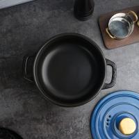 Кастрюля 2,7 л, 19*11 см с крышкой керамическая Style Buffet New Kitchen - 3 фото