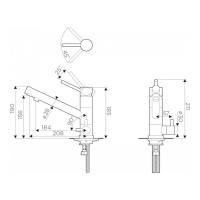 Смеситель Omoikiri Pure Life Tonami-GR leningrad grey - 2 фото