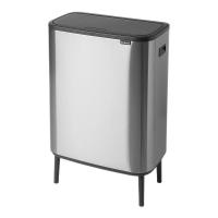 Мусорный бак 2x30 л Brabantia Bo Touch Bin Hi стальной - 2 фото