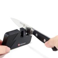 Точилка для ножей двухуровневая карманная WUSTHOF Knife sharpeners черная - 5 фото