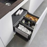 Мусорная система 15+15+15 л Blanco Select II 60/3 черная - 2 фото