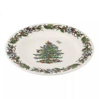 Тарелка обеденная 27 см Spode Christmas Tree белая - 2 фото