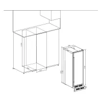 Винный шкаф на 163 бутылки Temptech Premium WP180SCB черный - 9 фото