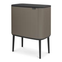 Мусорный бак 36 л Brabantia Bo Touch Bin серый - 2 фото