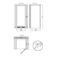 Винный шкаф на 70 бутылок DUNAVOX DX-70.258SS стальной - 4 фото