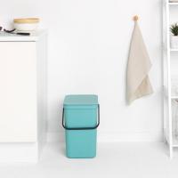 Мусорное ведро 25 л Brabantia Sort&Go мята - 7 фото