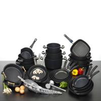 Сковорода антипригарная 20 см 1 л AMT Frying Pans Titan черная - 5 фото