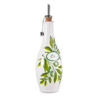Бутылка для масла и уксуса 27 см Edelweiss Оливки белая - 3 фото