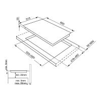Индукционная варочная панель 58 см Smeg SI4642B - 3 фото