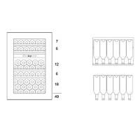 Встраиваемый винный шкаф на 49 бутылок Dunavox Glance DAVG-49.116DB.TO черный - 4 фото