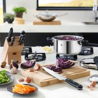 Кухонный нож поварской 14см Zwilling Gourmet чёрный - 4 фото