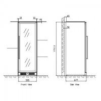 Встраиваемый винный шкаф на 154 бутылки Cold Vine C154-KBT2 - 6 фото