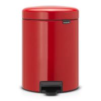 Мусорный бак с педалью 5 л Brabantia NewIcon красный - 1 фото