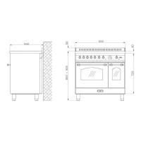 Варочный центр Lofra Dolcevita RRD 96 MFTE/5i BR бордово-бронзовый - 5 фото
