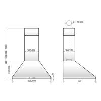 Вытяжка 50х50 см Elikor Вента 50П-430-К3Д черная - 2 фото