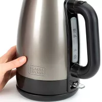 Чайник электрический 1,7 л Black+Decker BXKE2201E стальной - 2 фото