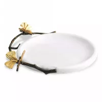 Сервировочное блюдо 21,5х19,6 см Michael Aram Butterfly Ginkgo белое - 1 фото