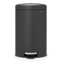 Мусорный бак с педалью 12 л Brabantia NewIcon черный - 1 фото