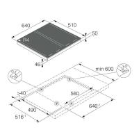 Встраиваемая индукционная варочная панель HI1655MF 64х51 смAsko - 2 фото