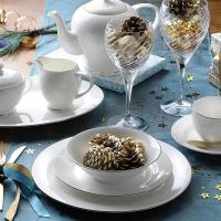 Тарелка обеденная 27 см Royal Worcester Serendipity белая - 3 фото