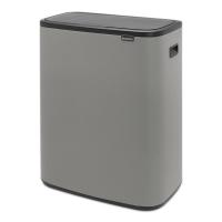 Мусорный бак 2x30 л Brabantia Bo Touch Bin серый - 2 фото