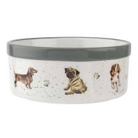 Миска для собаки 15х6 см Royal Worcester Забавная фауна белая - 3 фото