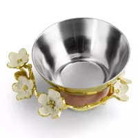 Чаша 9,4х7,5 см Michael Aram Cherry Blossom белая - 4 фото