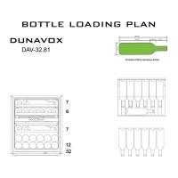 Встраиваемый винный шкаф на 32 бутылок Dunavox DAV-32.81DW.TO белый - 3 фото