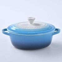 Кокотница керамическая 300 мл Le Creuset голубая - 2 фото