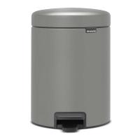 Мусорный бак с педалью 5 л Brabantia NewIcon серый - 1 фото