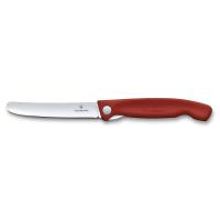 Кухонный нож для чистки овощей 11 см Victorinox Swiss Classic красный - 5 фото