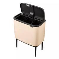 Ведро для мусора 11 л Brabantia Bo Touch Bin бежевое - 2 фото