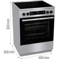 Электрическая плита 60х85 см Gorenje Advanced GECS6C70XC стальная - 6 фото