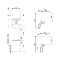 Холодильник Smeg 50’s Style FAB38RWH5 - 15 фото