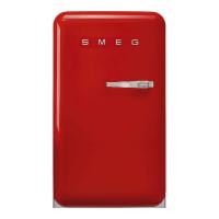 Холодильник 97х54,5 см SMEG 50’s Style FAB10LRD6 красный - 7 фото