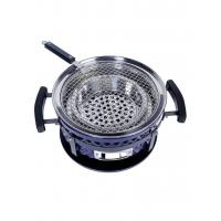 Угольный гриль 35х18 см Diamond Egg Tabletop Grill синий - 8 фото