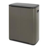 Мусорный бак 2x30 л Brabantia Bo Touch Bin серый - 3 фото