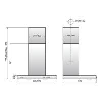 Вытяжка 90х50 см Elikor Квадра 90Н-650-К3Д нержавеющая сталь - 2 фото