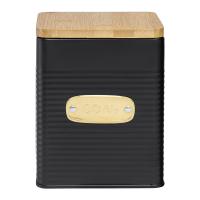 Банка для соли 1,7 л Smart Solutions Irmel черная - 5 фото