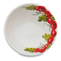 Салатник 20 см Edelweiss Томаты белый - 2 фото